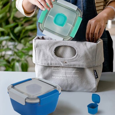 Double-Layer Square Sealed Lunch Box