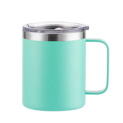 Slide Open Stainless Steel Handle Cup 12Oz