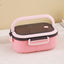 3 Division Rounded Cute Hand Carry Lunch Box