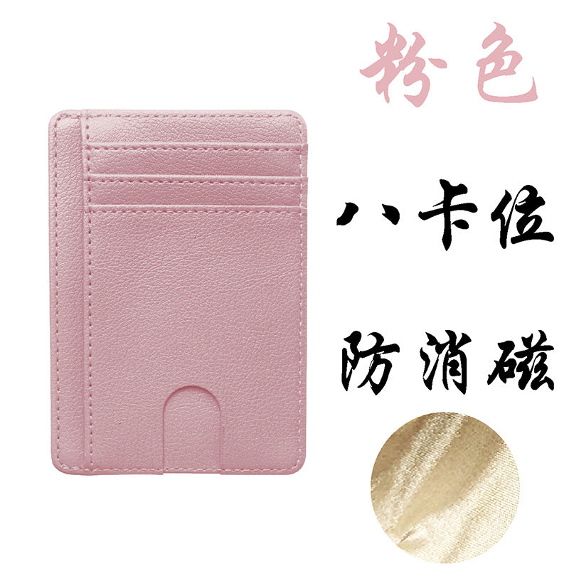 Multi-Pocket Pu Leather Passport Holder