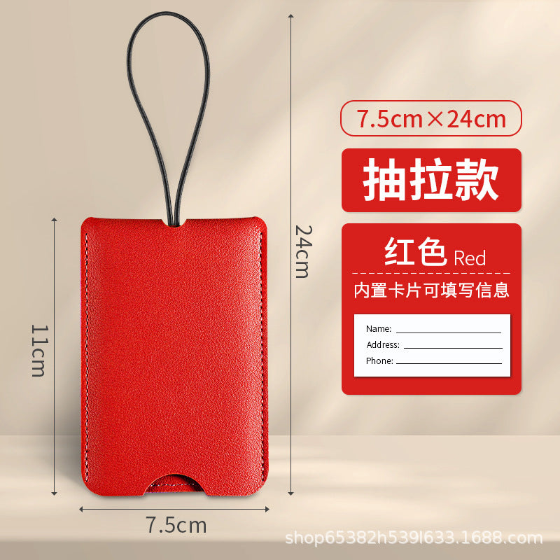 Customizable Pu Leather Luggage Tags