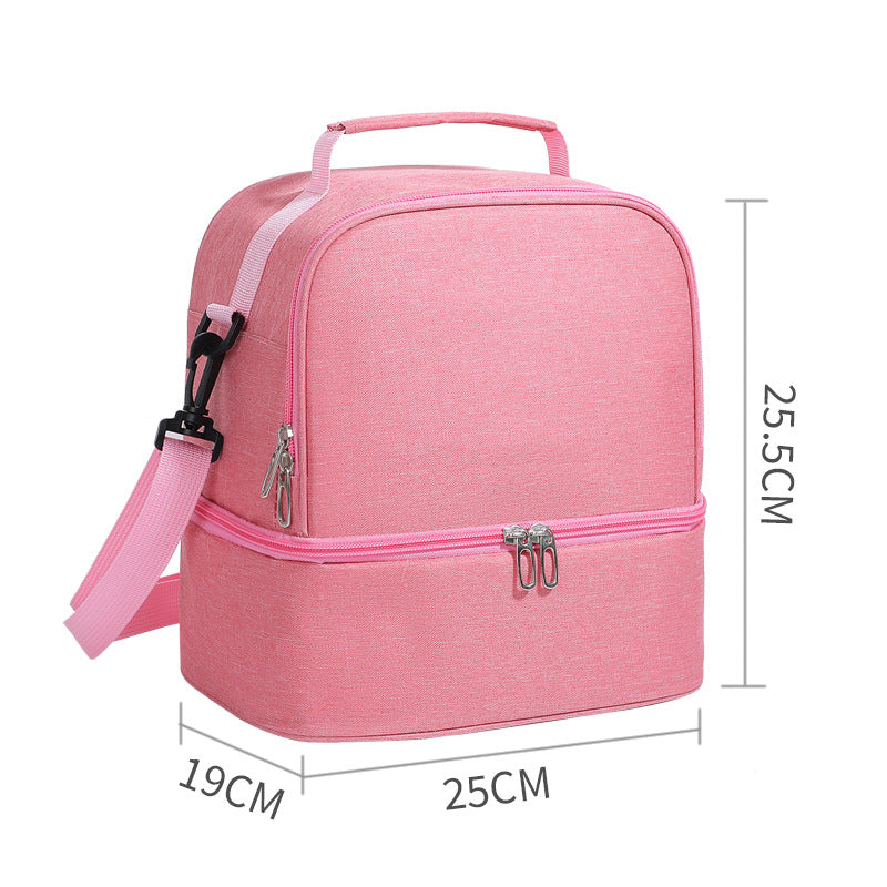 Double Layer Bag Pack Lunch Bag