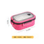 3 Division Rounded Cute Hand Carry Lunch Box