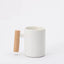 Nordic Style Wooden Handle Ceramic Cup