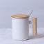 Nordic Style Wooden Handle Ceramic Mug