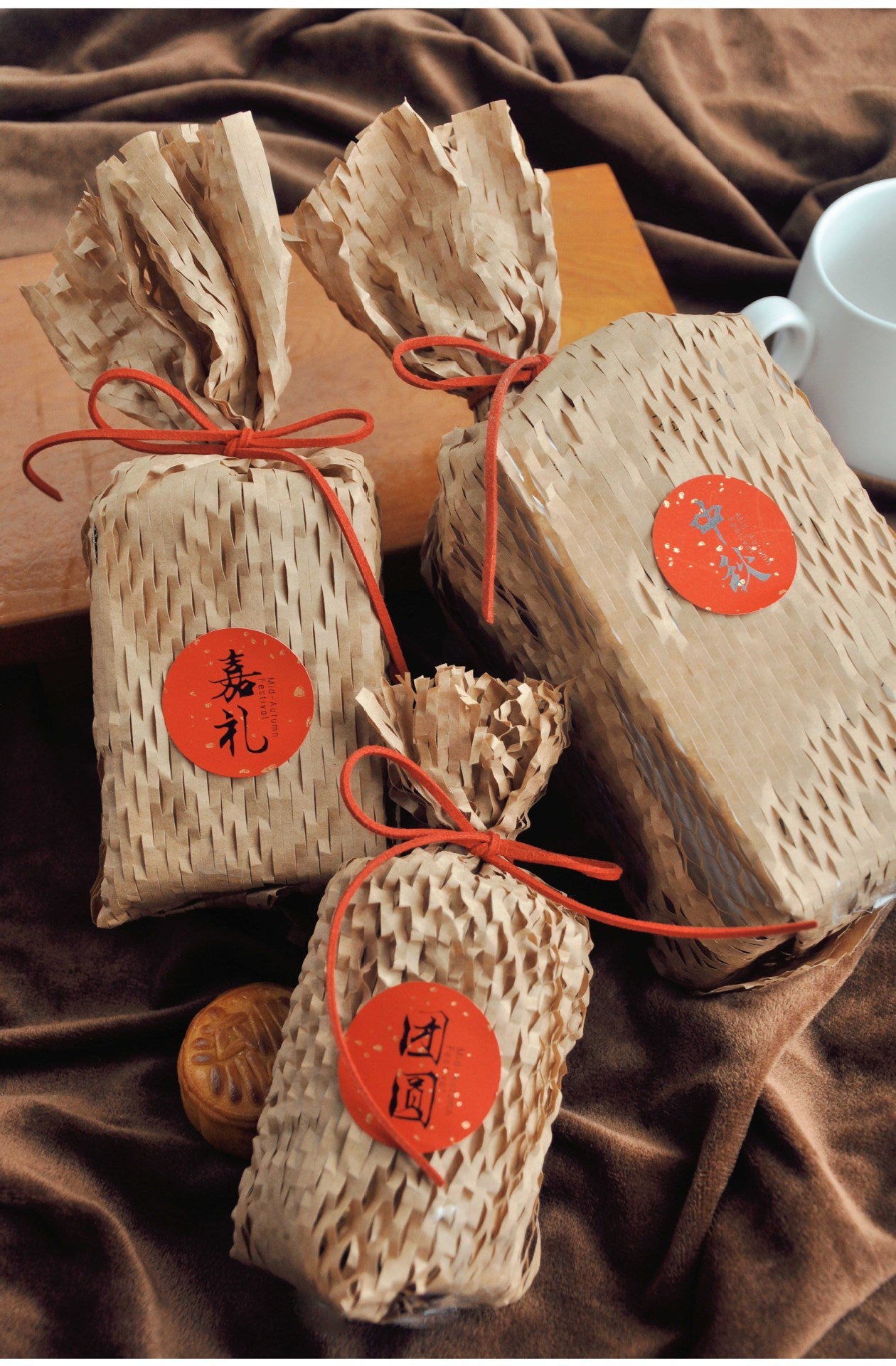 Bamboo Woven Basket Gift Box With Lid