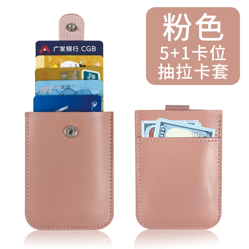 Multi-Pocket Pu Leather Passport Holder