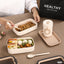 2 Tier Side Clippable Lunch Box With Cutlery