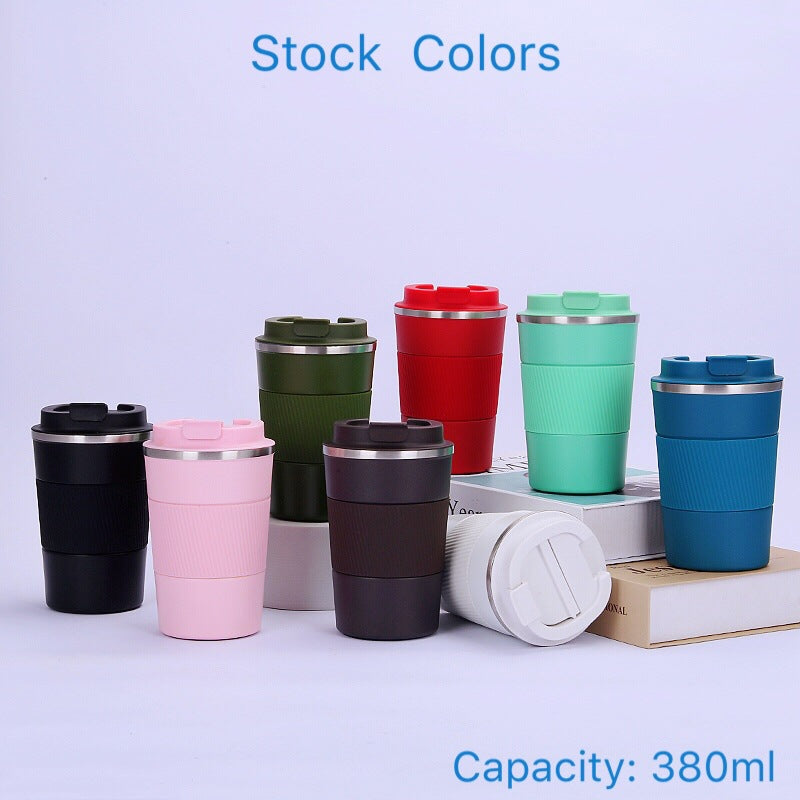 Coffee Cup Tumbler With Silicon Grip