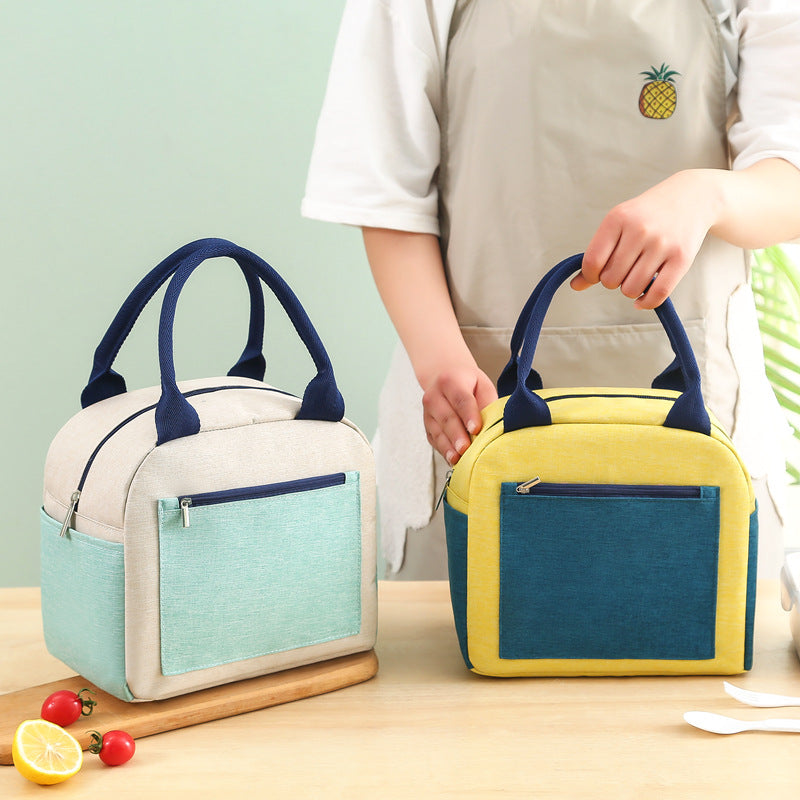 Corduroy Fabric Lunch Bag