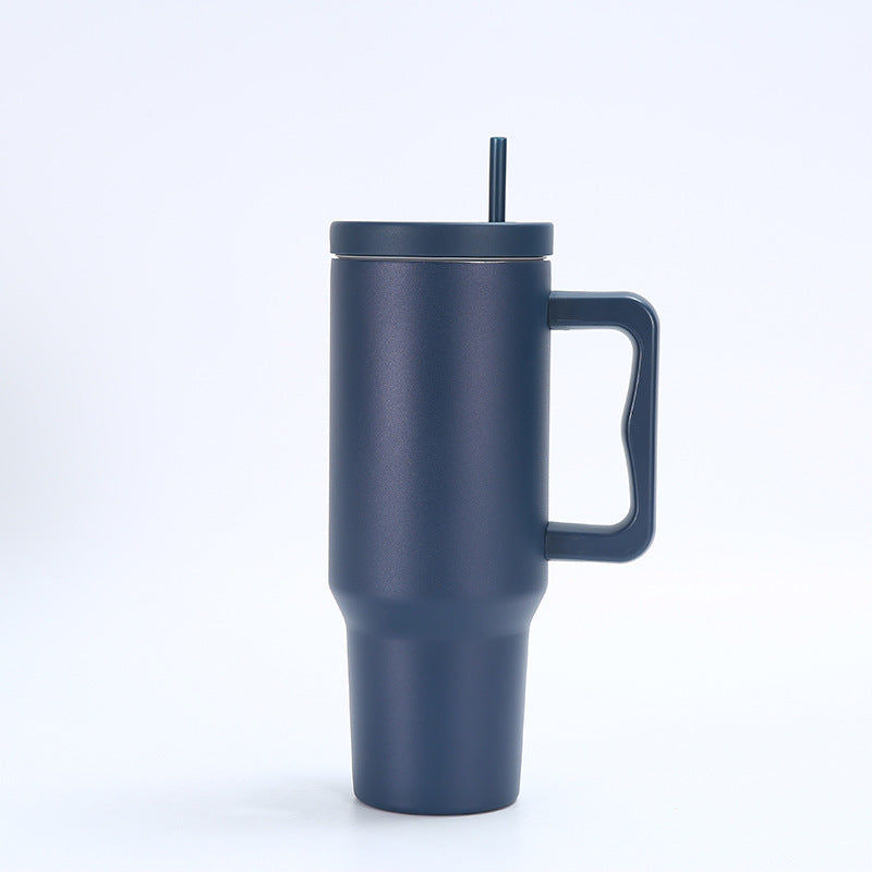 Stainless Steel Car Mug Thermos With Straw