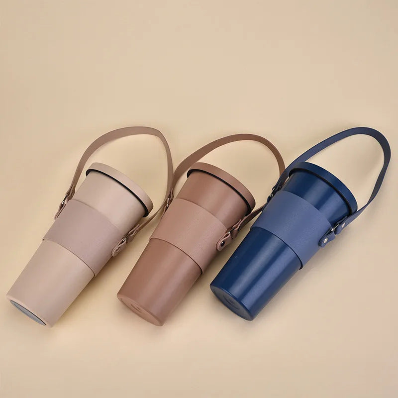 Leather Insulated Coffee Cup Holder