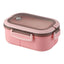 3 Division Rounded Cute Hand Carry Lunch Box