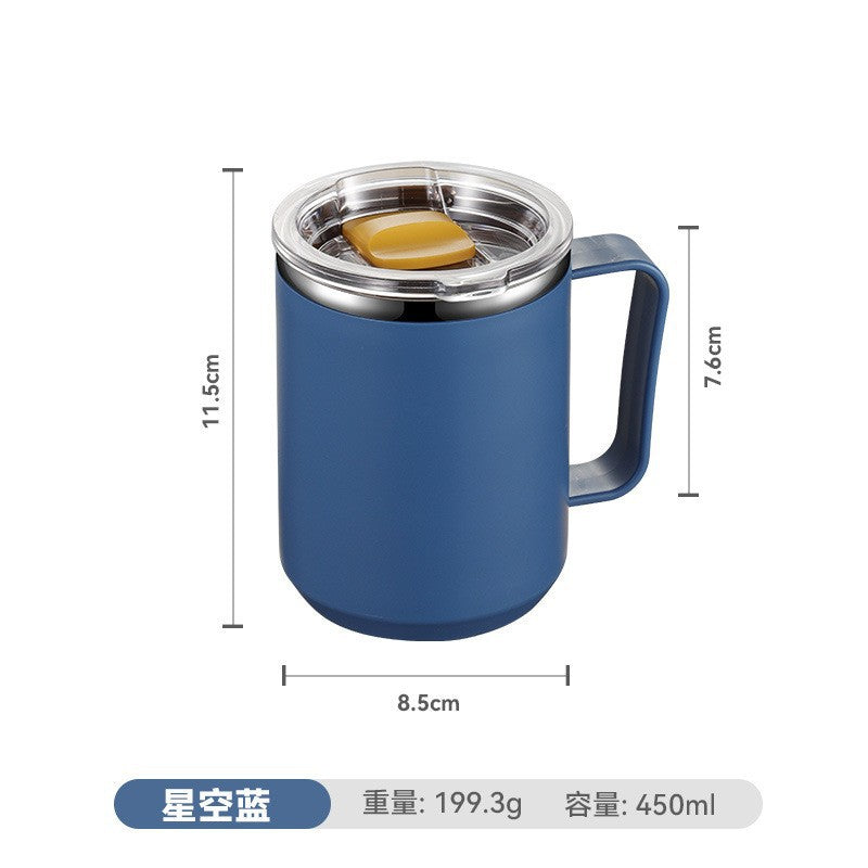 Stainless Steel Mug With Pp Coating And Lid