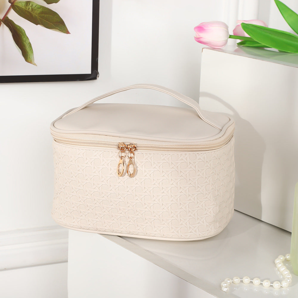 Box Like Gid Texture Cosmetic Bag