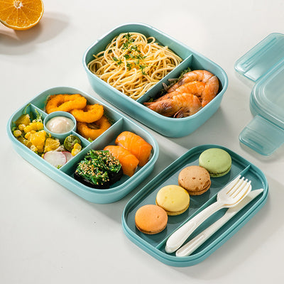 Transparent Lunch Box With Cutlery