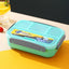 Four Compartment Plastic Lunch Box Convenient Lunch Box