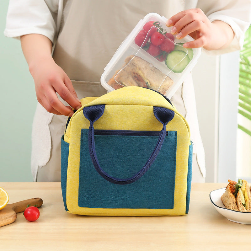 Corduroy Fabric Lunch Bag