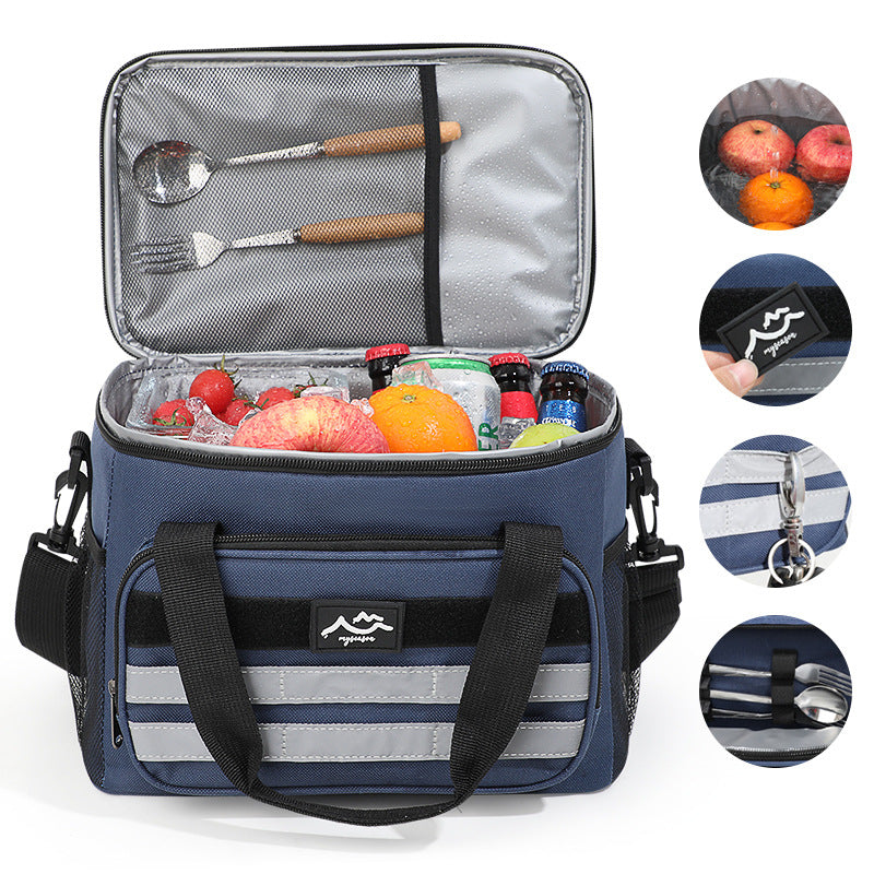 Shoulder Carry Multi-Compartment Lunch Bag