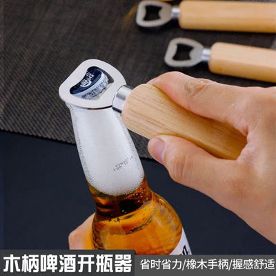 Wooden Handle Beer Bottle Opener