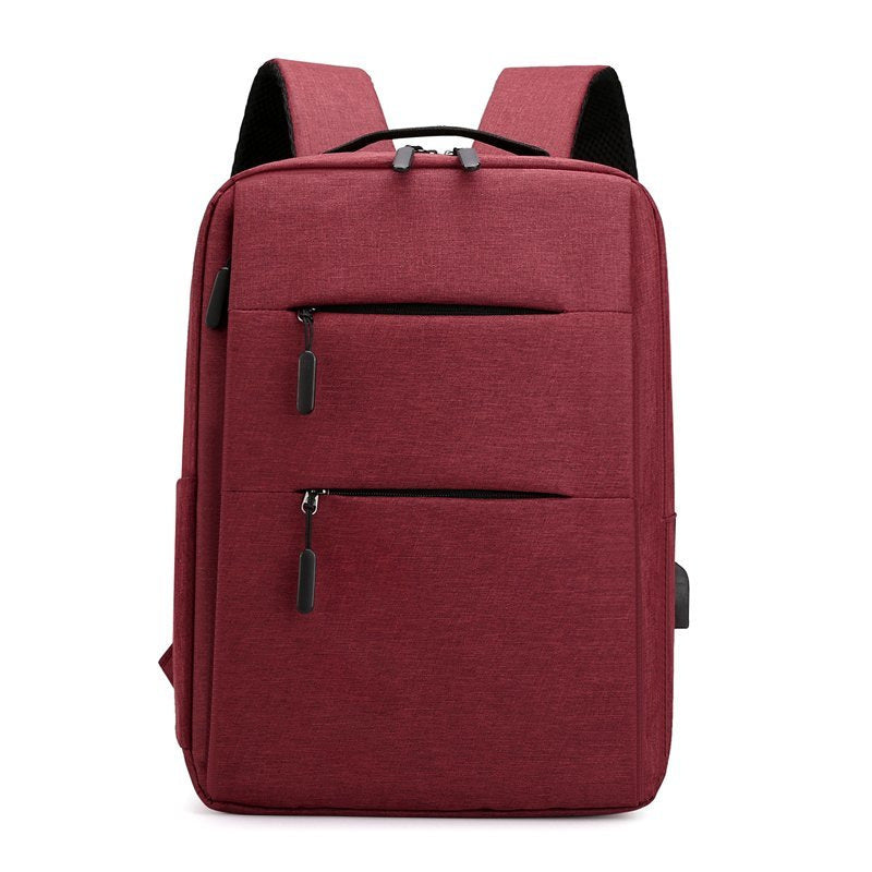 Basic Multicomparment Backpack With Usb Point