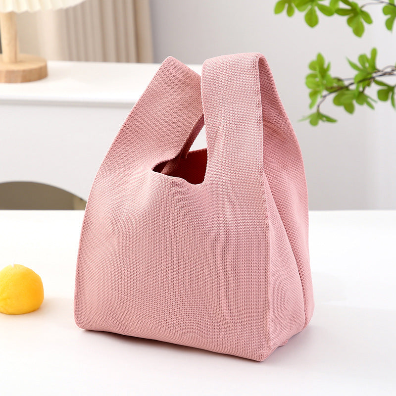 Hand Carry Knitted Fabric Bag