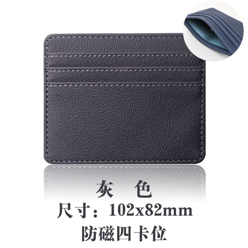 Multi-Pocket Pu Leather Passport Holder