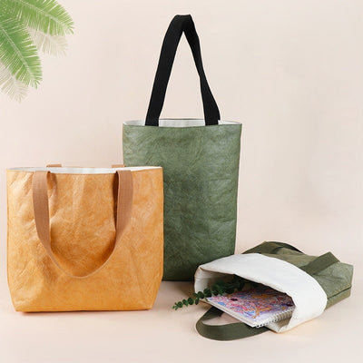 Waterproof Untearable Dupont Paper Esg Friendly Stylish Bag With Cotton Cloth Inner