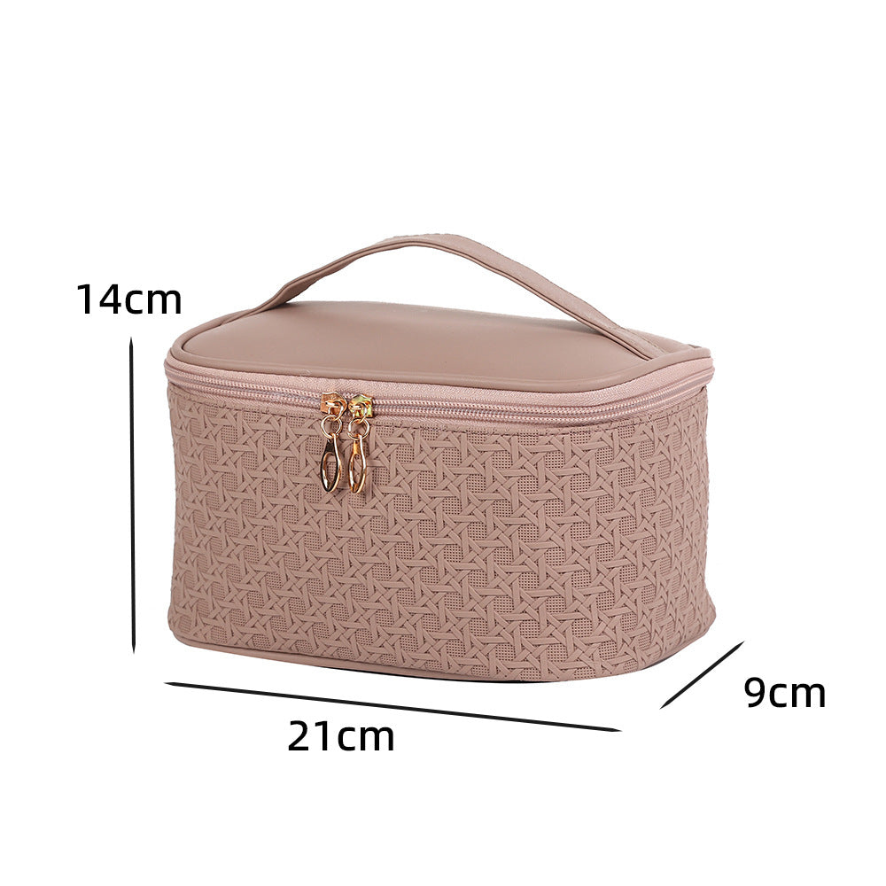 Box Like Gid Texture Cosmetic Bag