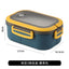 3 Division Rounded Cute Hand Carry Lunch Box