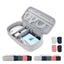 Electronics Travel Organizer Multifunctional For Flash Drive Cords Usb Drive Double Compartment