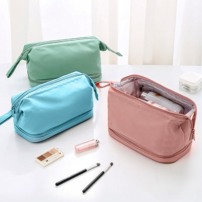 Waterproof Nylon Makeup Cosmetic Travel Case Bag Storage