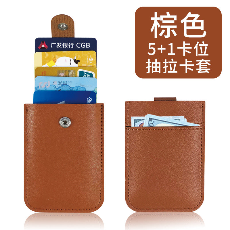 Multi-Pocket Pu Leather Passport Holder