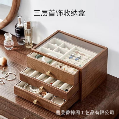 Solid Wood Jewelry Storage Box