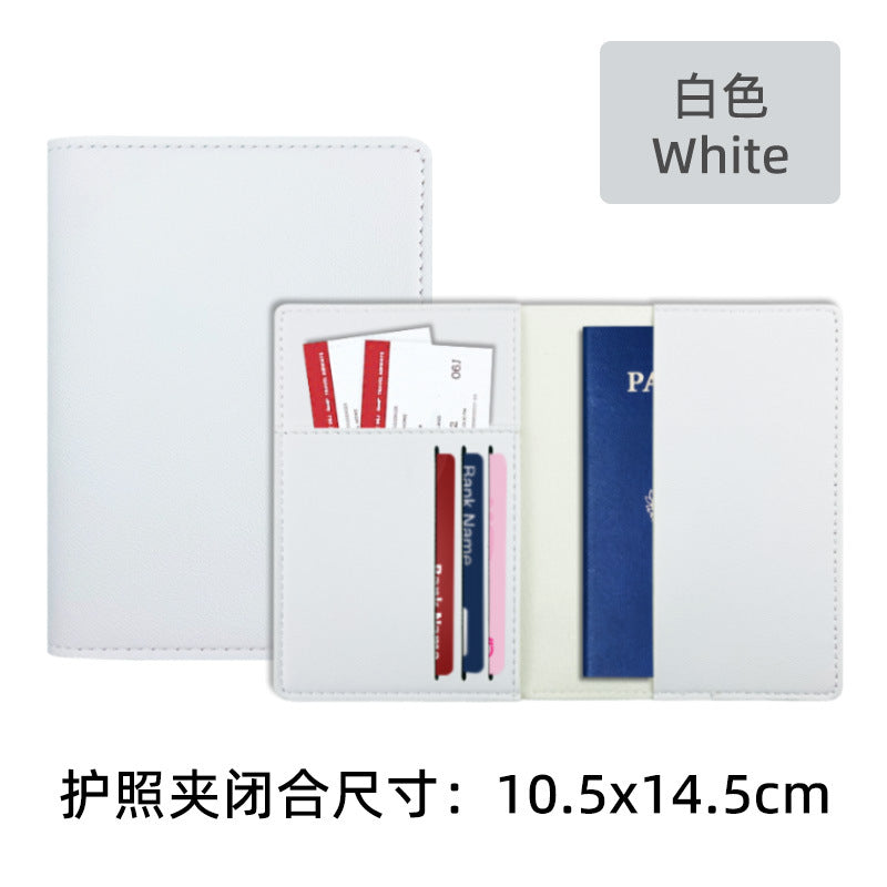 Multi-Compartment Pu Leather Passport Holder