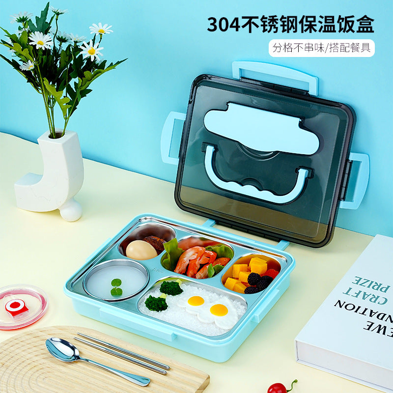 Hand Carry Lunch Box With Divider