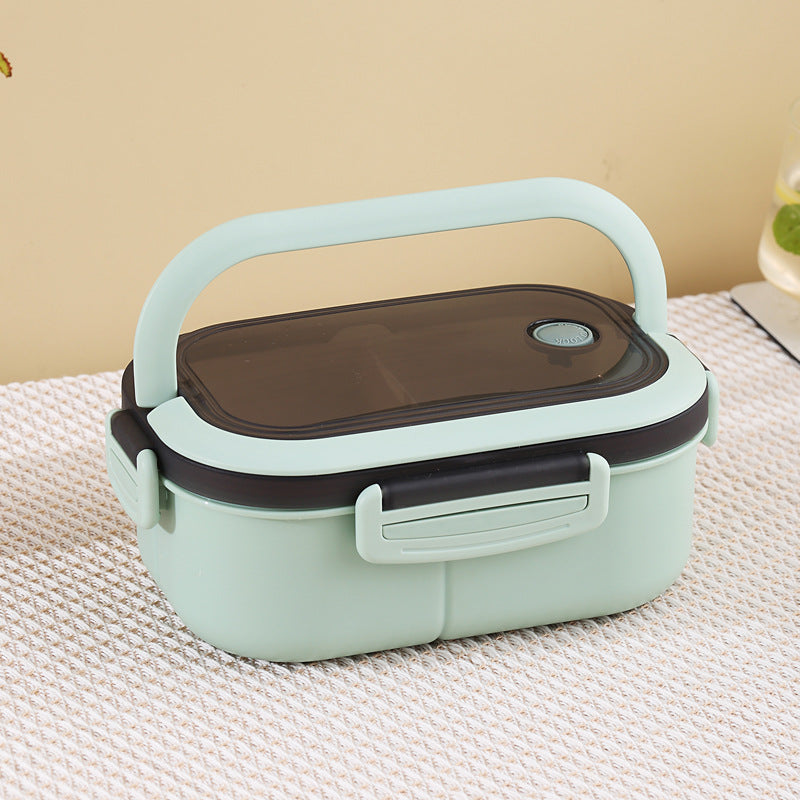 3 Division Rounded Cute Hand Carry Lunch Box