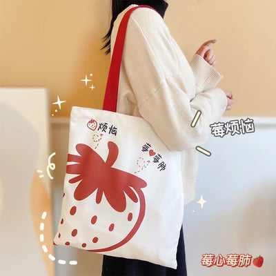 Cartoon Canvas Tote Bag