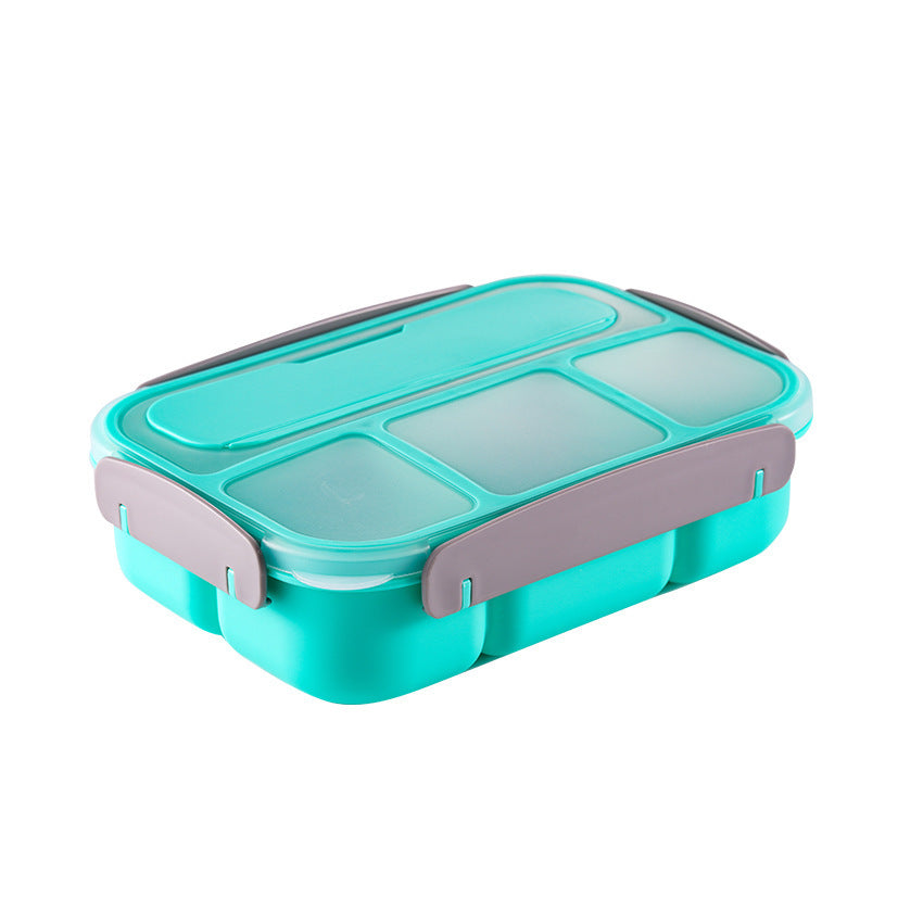 Four Compartment Plastic Lunch Box Convenient Lunch Box