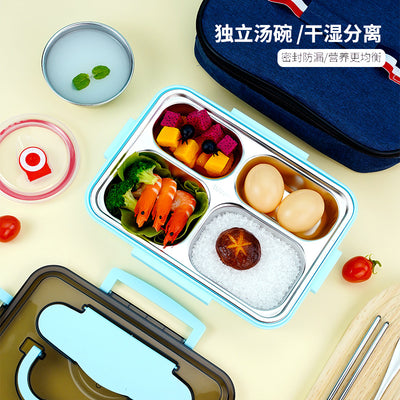 Hand Carry Lunch Box With Divider