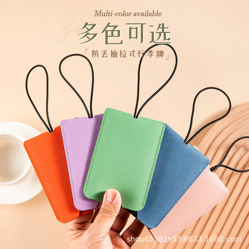 Customizable Pu Leather Luggage Tags