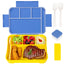 Plastic Lunch Box With Cutlery And Sauce Box