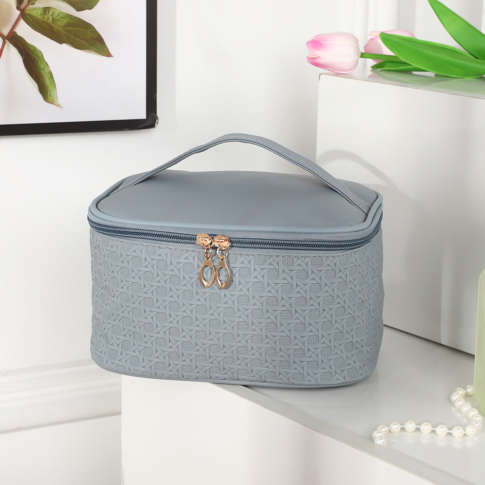 Box Like Gid Texture Cosmetic Bag