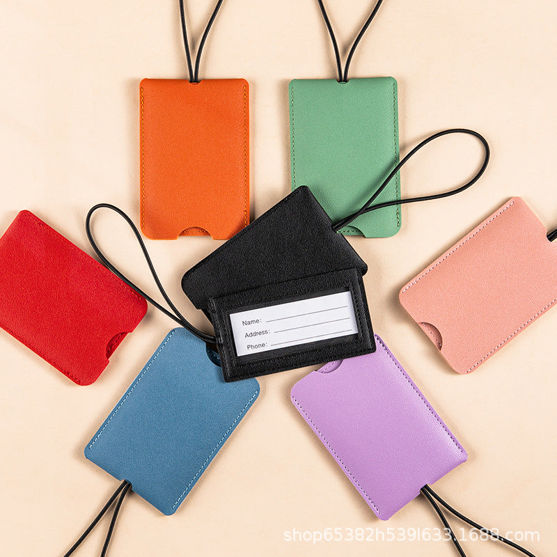 Customizable Pu Leather Luggage Tags