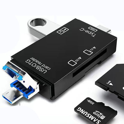 Micro Usb/Usb Type C 3 In 1 Card Reader