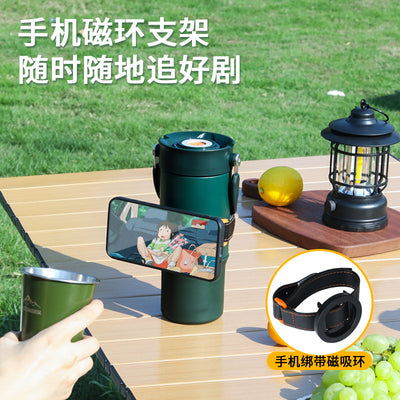 Portable One-Click Open Lid Coffee Cup