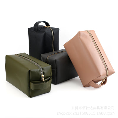 Waterproof Pu Leather Toiletry Bag