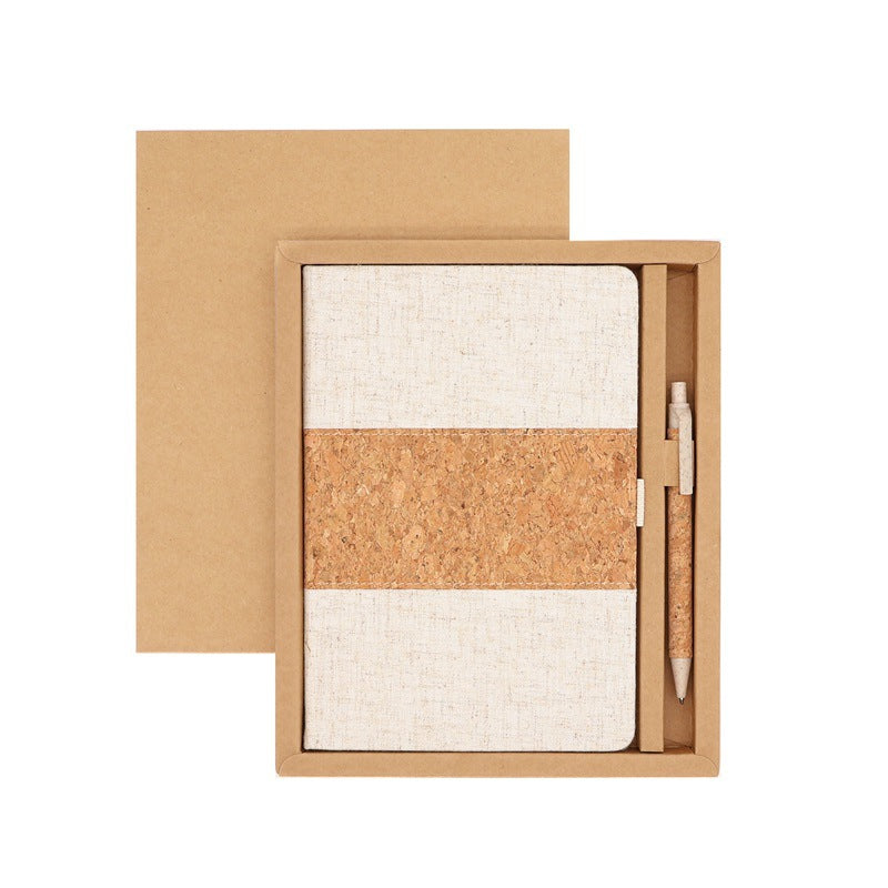 A5 Corkwood Notebook With Strap