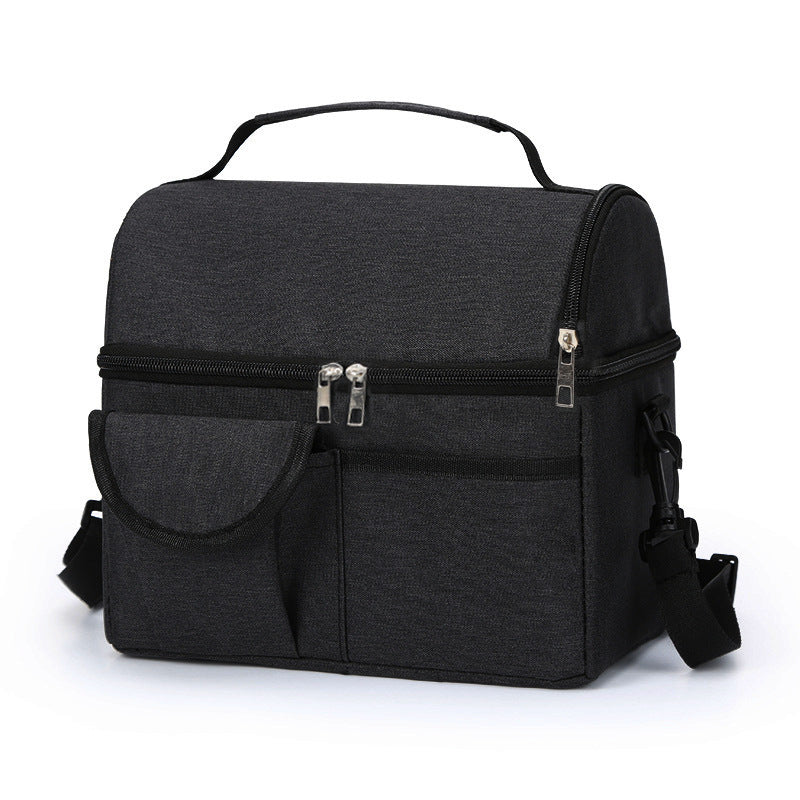 Brown Strap Bag Pack Lunch Bag