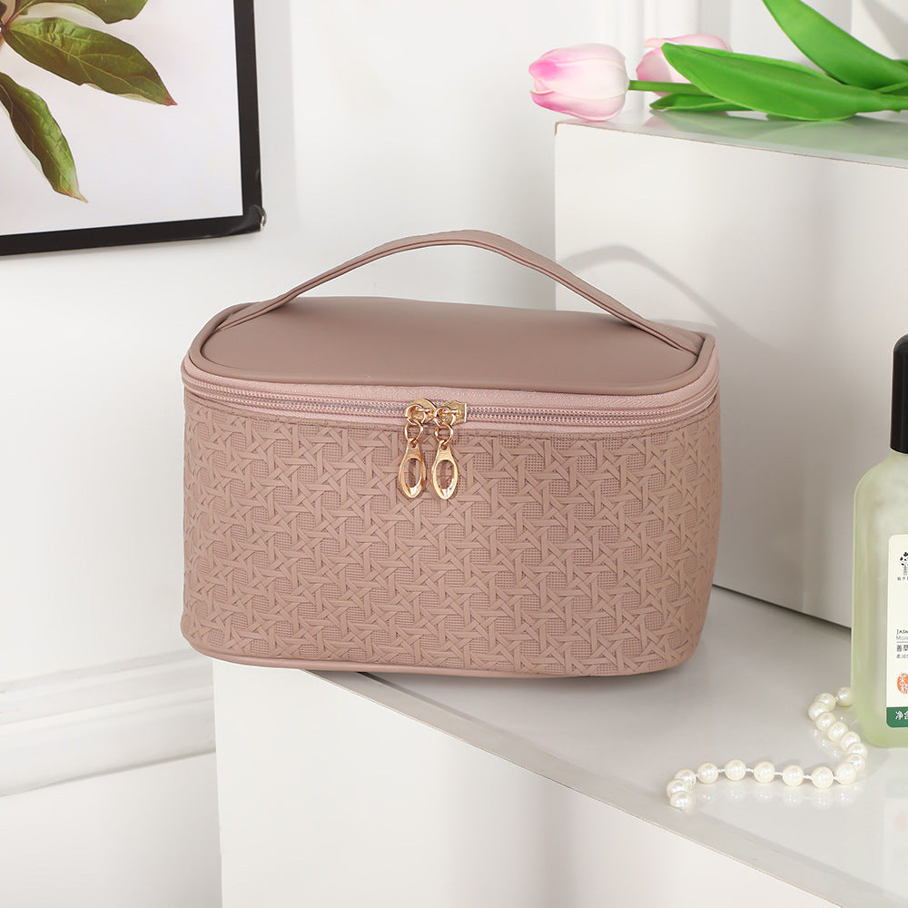 Box Like Gid Texture Cosmetic Bag